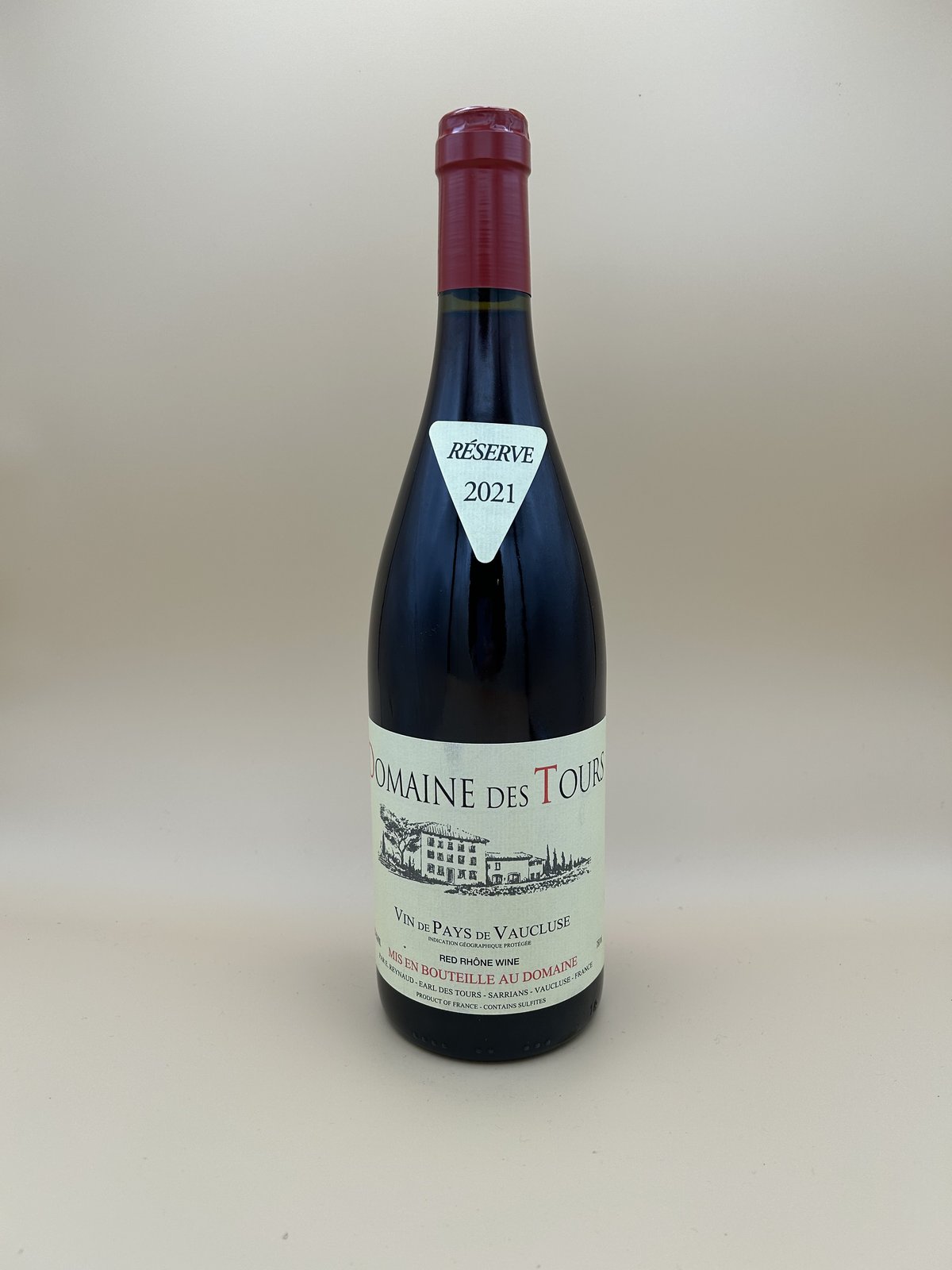 Domaine des Tours Vin de Pays de Vaucluse Réserve 2021